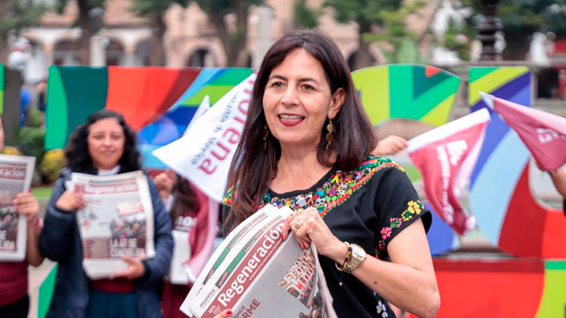 Gaby Molina fortalece desde Pátzcuaro la defensa de la soberanía 