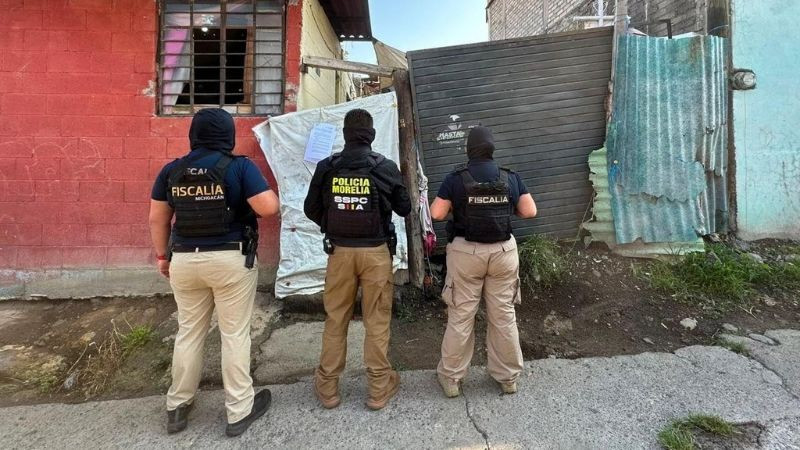 Aseguran más de 2 mil dosis de sustancias ilícitas y detienen a tres en cateos en Morelia 