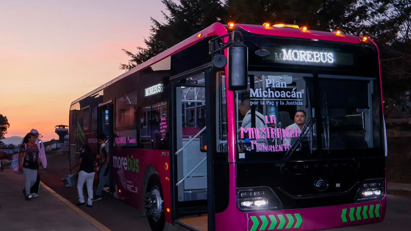 De Cuto de la Esperanza al Obelisco en 30 minutos; el Morebús cambiará la forma en que se viaja en Morelia 