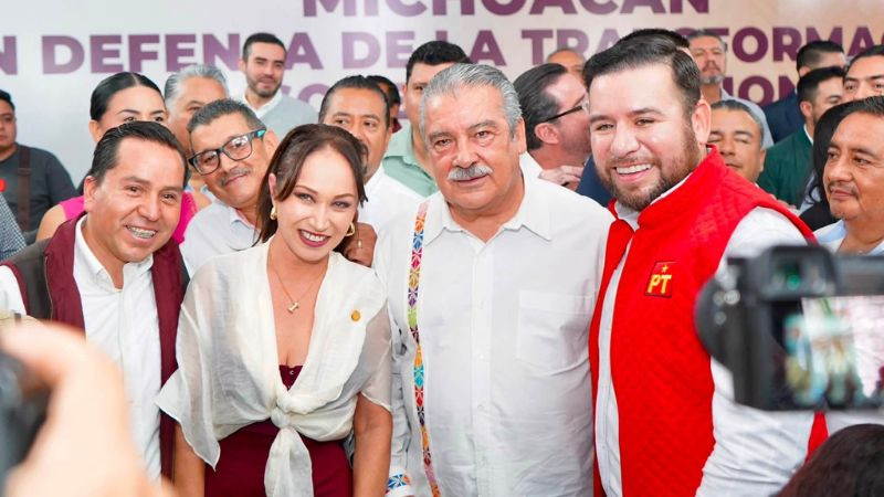 Reyes Galindo reitera respaldo a Raúl Morón para continuar con la transformación en Michoacán 