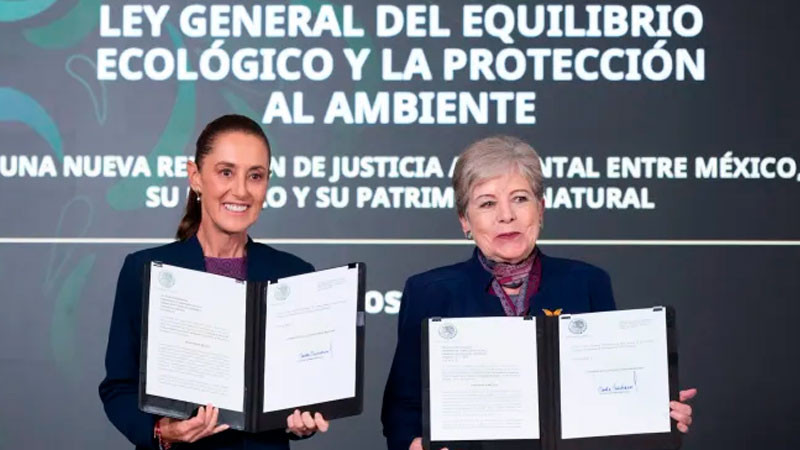 Sheinbaum envía a Cámara de Diputados iniciativa de Ley General de Protección Ecológica y Justicia Ambiental 