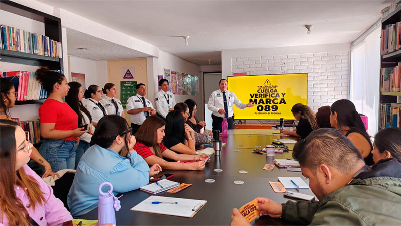 Con jornadas informativas en Michoacán, la SSP refuerza prevención contra la extorsión 