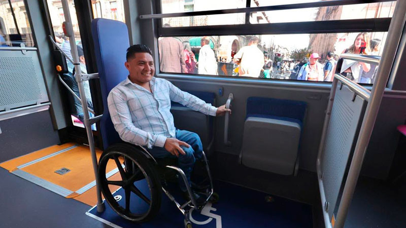 Morebús será un transporte 100% inclusivo para personas con discapacidad en Morelia 