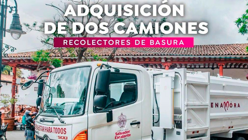 Dayana Pérez fortalece el servicio de limpieza con nuevos camiones recolectores en Salvador Escalante 