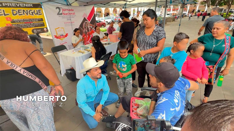 Humberto Jiménez mantiene atención directa a las familias de Los Reyes, fortalece atención ciudadana 
