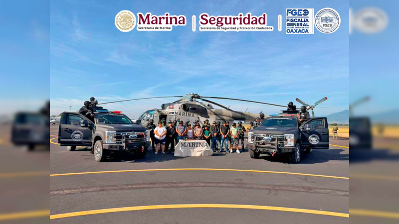 Golpe coordinado en Oaxaca: 21 cateos dejan 10 detenidos y seis armas aseguradas 