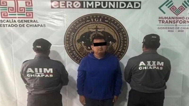 Detienen a hijo de exdiputado de Teopisca, Chiapas; Fiscalía lo señala de planear su homicidio 