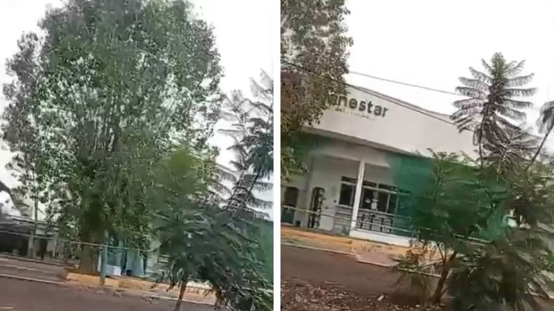 Sujetos armados atacan instalaciones de Banco del Bienestar en Indaparapeo, Michoacán; solo hubo daños materiales  