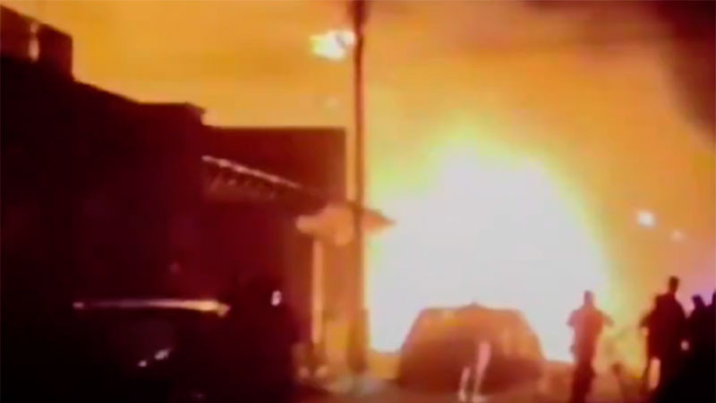 Ataque con explosivos deja siete personas heridas y daños en vehículos en la comandancia de Ojocaliente, Zacatecas 