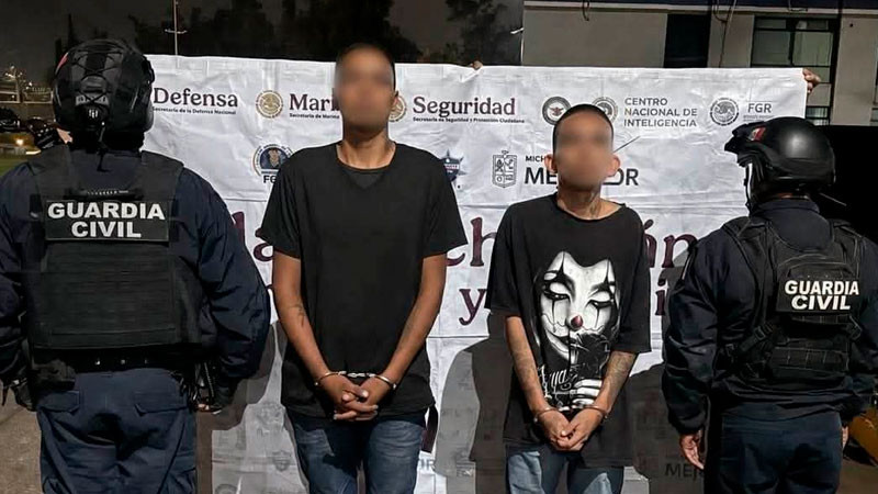 En Morelia, Michoacán detienen a dos en posesión de sustancias ilícitas 
