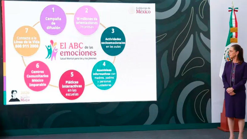 Gobierno de México lanza el "ABC de las Emociones"; busca atender salud mental de adolescentes 
