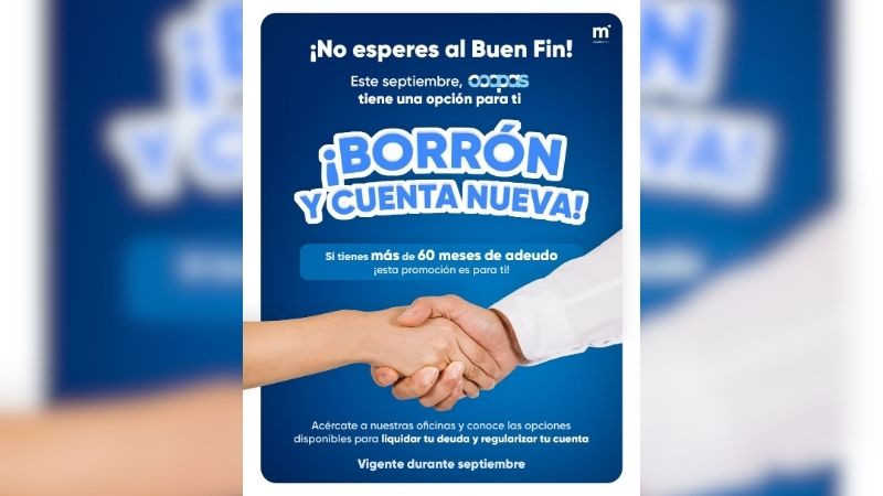 Ooapas ofrece “Borrón y Cuenta Nueva” durante septiembre para usuarios con adeudos mayores a 60 meses 