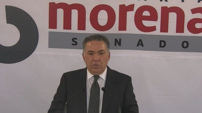 Inzunza niega vínculos con grupos delictivos tras su regreso al Senado  