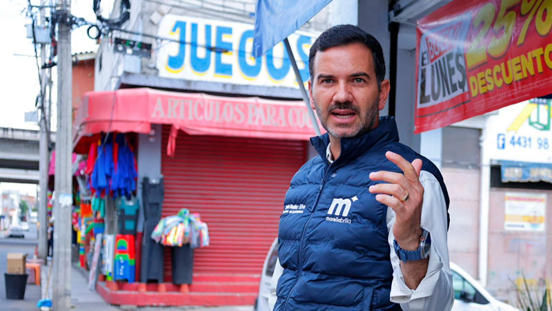 Yankel Benítez guía operativo de ordenamiento de establecimientos en colonia Ignacio Zaragoza 