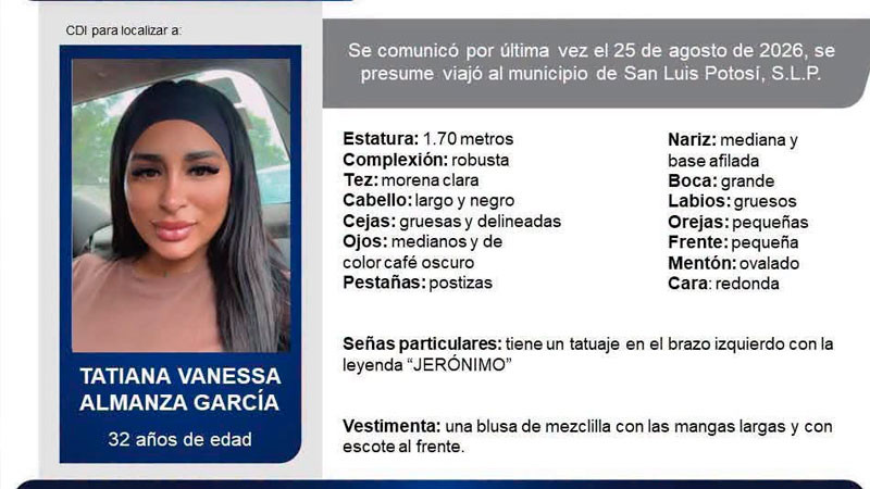 Localizan cadáver en Villa de Reyes, SLP; presuntamente es de una mujer colombiana 
