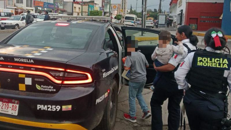 Auxilia Policía Morelia a bebé que presentaba convulsiones 