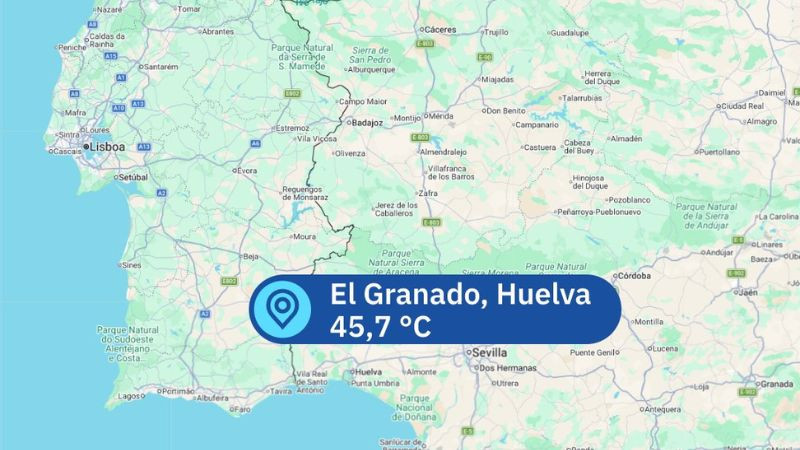 España iguala récord de calor en septiembre con 45.7°C en medio de ola extrema 
