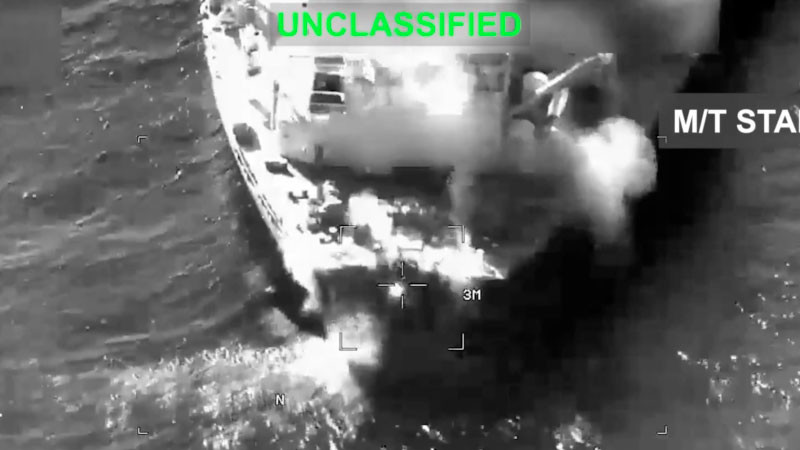 EEUU destruye 3 petroleros iraníes; asegura que fue en respuesta a agresión previa 