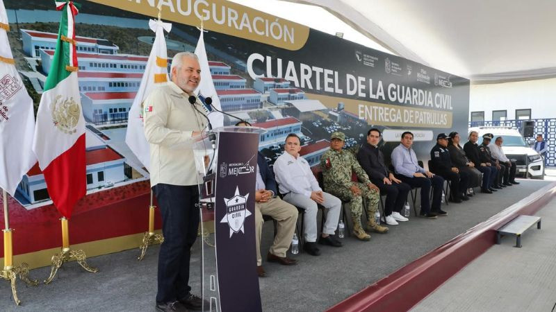Fortalece Bedolla la seguridad en la región La Piedad con cuartel de la Guardia Civil y nuevas patrullas 