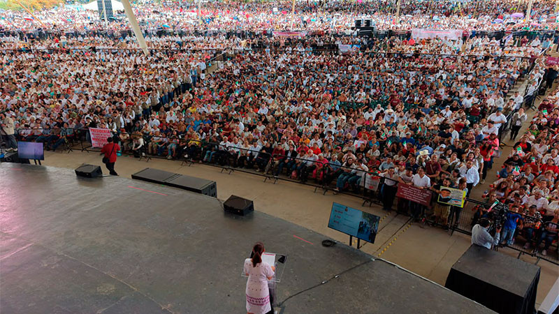Sheinbaum reúne a 152 mil personas en su primer fin de semana de gira por el país 