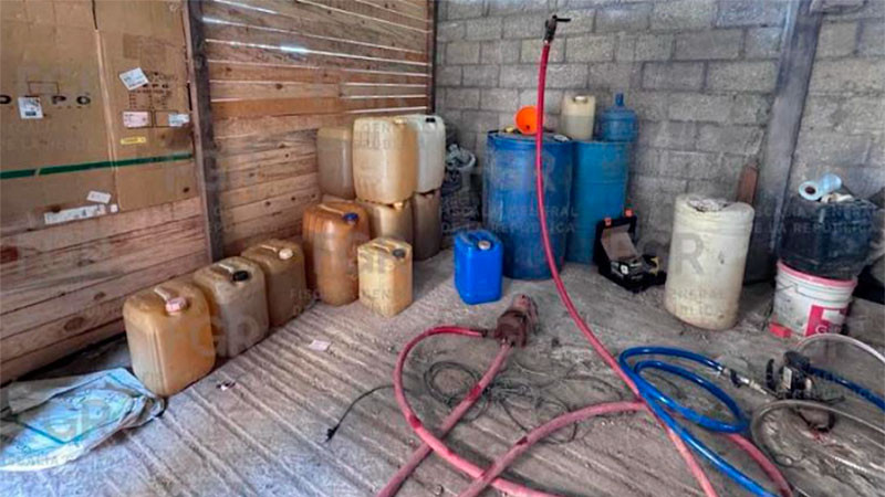 Aseguran casi 13 mil litros de hidrocarburo y detienen a cuatro en Hidalgo 