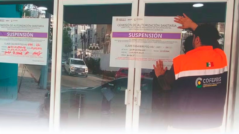 Suspenden establecimiento hospitalario en Acapulco; decomisan medicamentos caducados y sin registro 