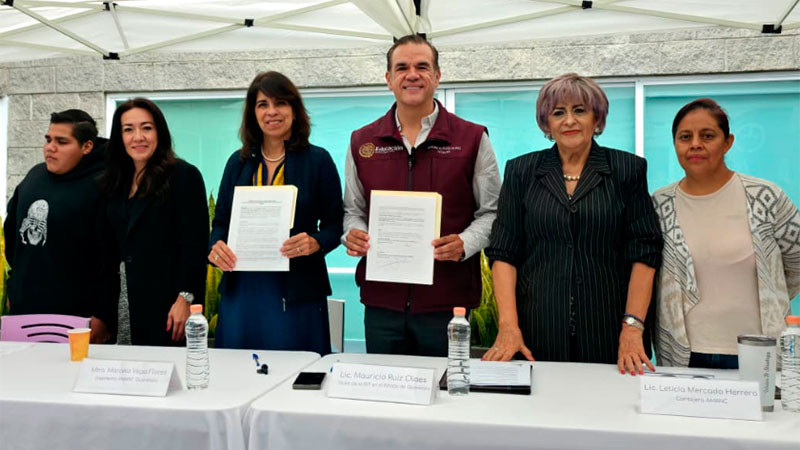 AMANC Querétaro y SEP suman esfuerzos para garantizar educación a menores con cáncer 