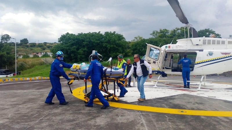Trasladan de emergencia vía aérea a adolescente de Lázaro Cárdenas a Morelia 