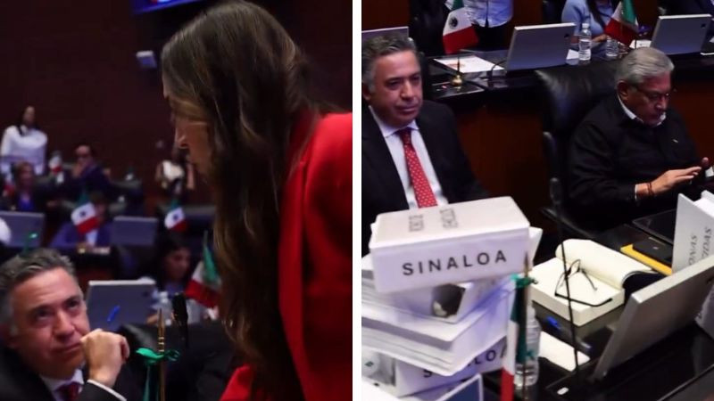 Senadora del PRI deja a Enrique Inzunza carpetas con casos de desapariciones y homicidios en Sinaloa 