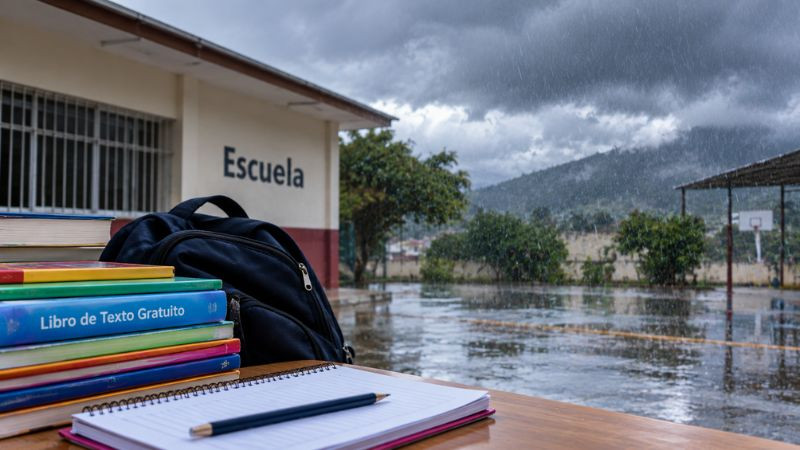 Suspenden clases en 26 municipios de Puebla por lluvias intensas 
