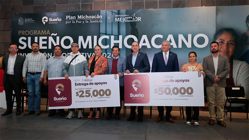 Michoacán entrega casi 2.5 mdp a 70 proyectos productivos de familias migrantes 