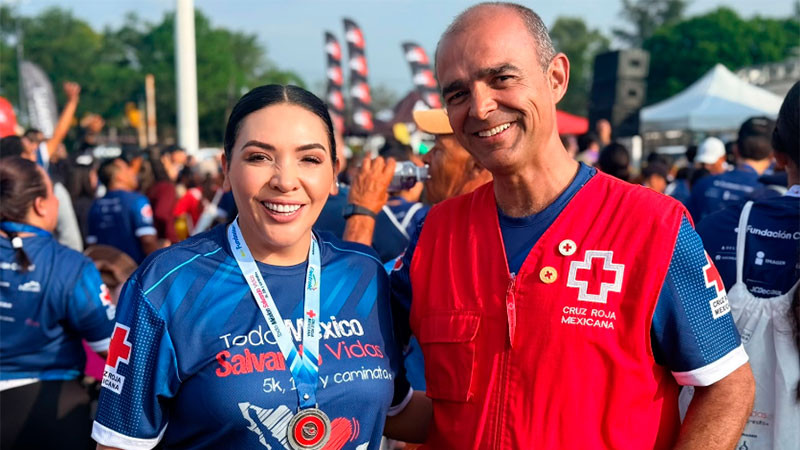Adriana Campos Huirache refrenda respaldo a la Cruz Roja y llama a fortalecer la solidaridad desde el deporte 