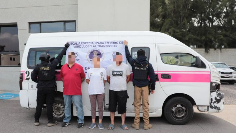 Recuperan combi robada en Morelia y detienen a tres personas durante cateo 