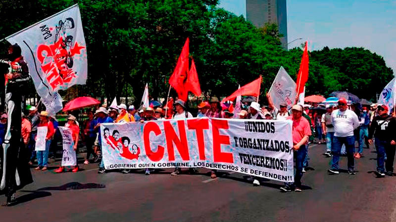 Unidad de la CNTE en Michoacán, aún sin definirse 