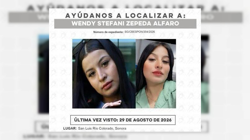 Conmoción en San Luis Río Colorado, Sonora: Hallan sin vida a Wendy Stefani tras días de angustia  