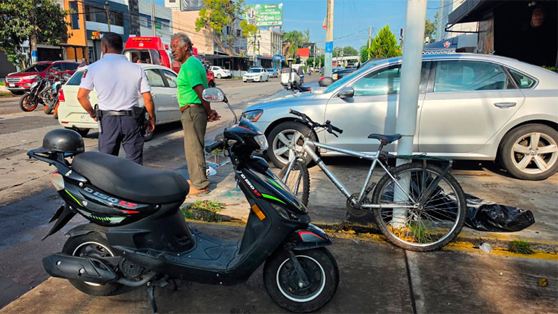Percance vehicular en Zamora, Michoacán deja tres heridos 