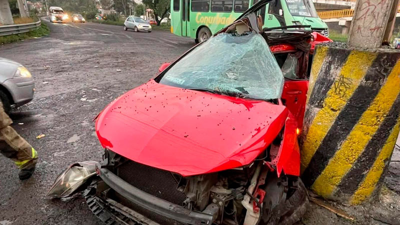 Muere automovilista en accidente de tránsito en Morelia, Michoacán  