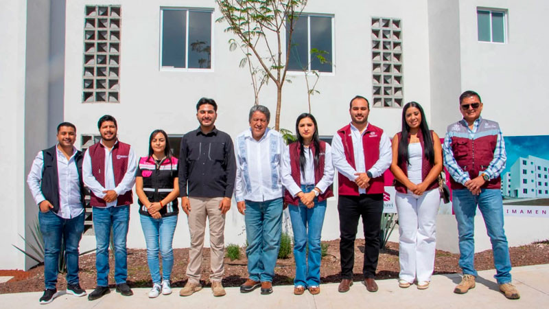 Alexis Velázquez supervisa Viviendas para el Bienestar en Huandacareo 