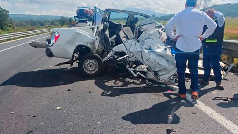 Accidente de tránsito en la Pátzcuaro-Cuitzeo deja un muerto 