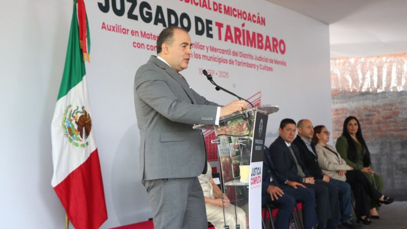 Nuevo juzgado rompe rezago de tres décadas y acerca la justicia a familias de Tarímbaro y Cuitzeo: Baltazar Gaona 