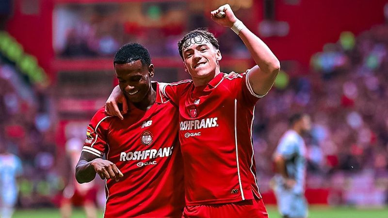 Toluca golea al Atlas y se impone 5-2 en el Nemesio Diez 