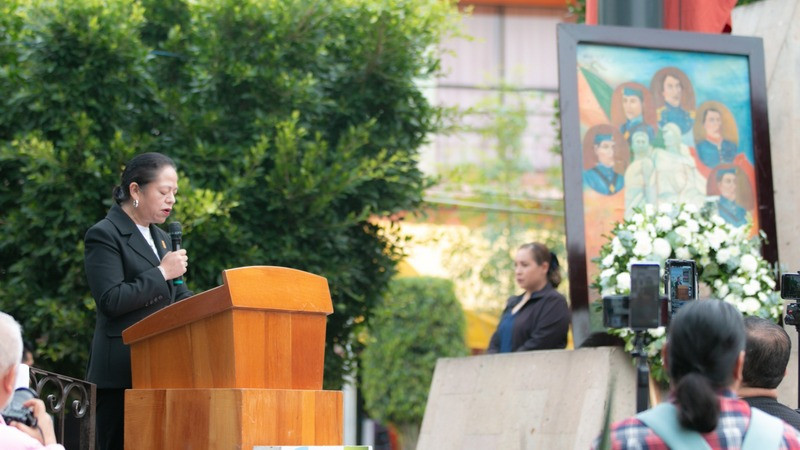 Conmemora Jeovana Alcántar a Niños Héroes de Chapultepec 