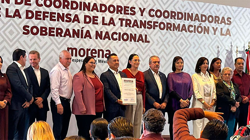 Carlos Torres Piña asume la coordinación estatal en Defensa de la Transformación y la Soberanía Nacional de Morena en Michoacán 