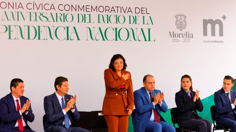 Michoacán conmemora el 216 aniversario del inicio de la Independencia Nacional 