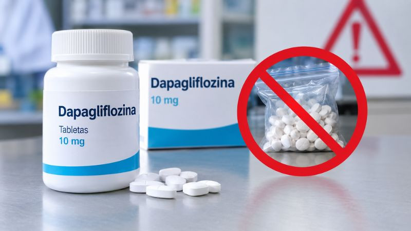 Alertan por robo de dapagliflozina; piden evitar su compra y consumo 