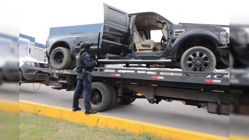 Cae “El Señor de la T” y aparecen sus “monstruos”: aseguran blindados artesanales y vehículos robados, en Angamacutiro y Puruándiro Michoacán