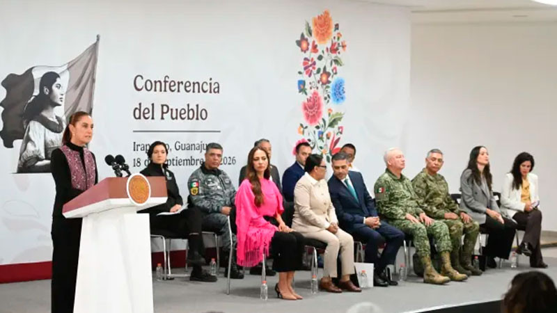 Destaca Sheinbaum coordinación para lograr reducción del 75% en homicidios dolosos en Guanajuato 
