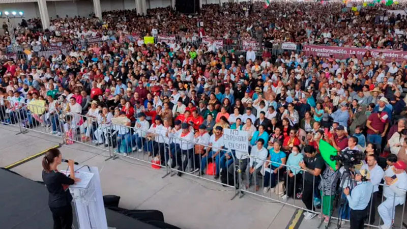 "No puede haber libertad sin bienestar", resalta Sheinbaum desde Celaya, Guanajuato 