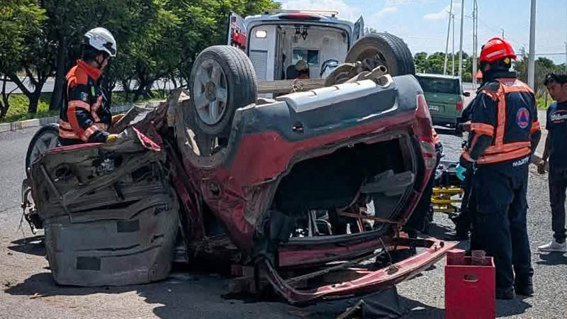 Accidente deja 3 lesionados en El Marqués, Querétaro 