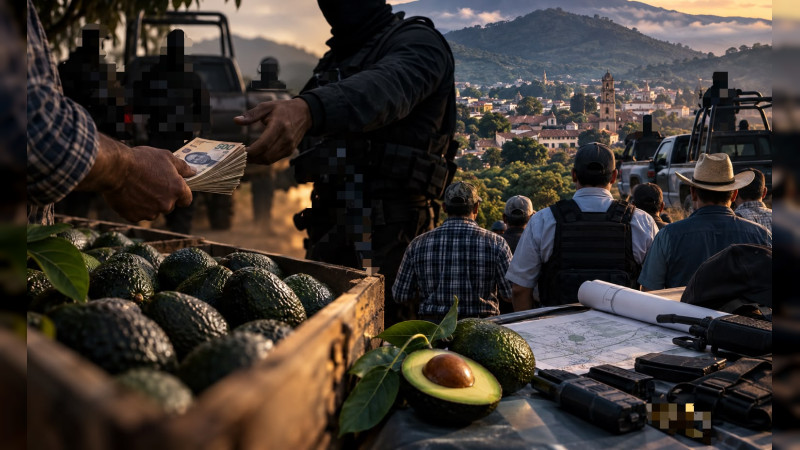 Peribán, Michoacán, al límite: aguacateros llaman a financiar ejército particular ante extorsiones millonarias 